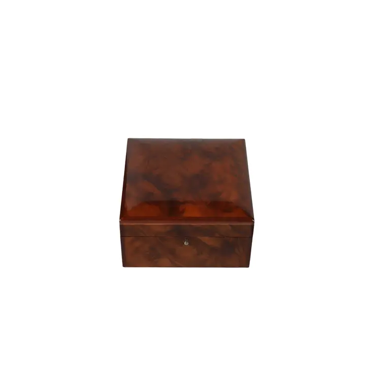 DSO1016 Wooden Fine Gift Wrap High Gloss Lacquer Amber Watch Box Wooden watch box