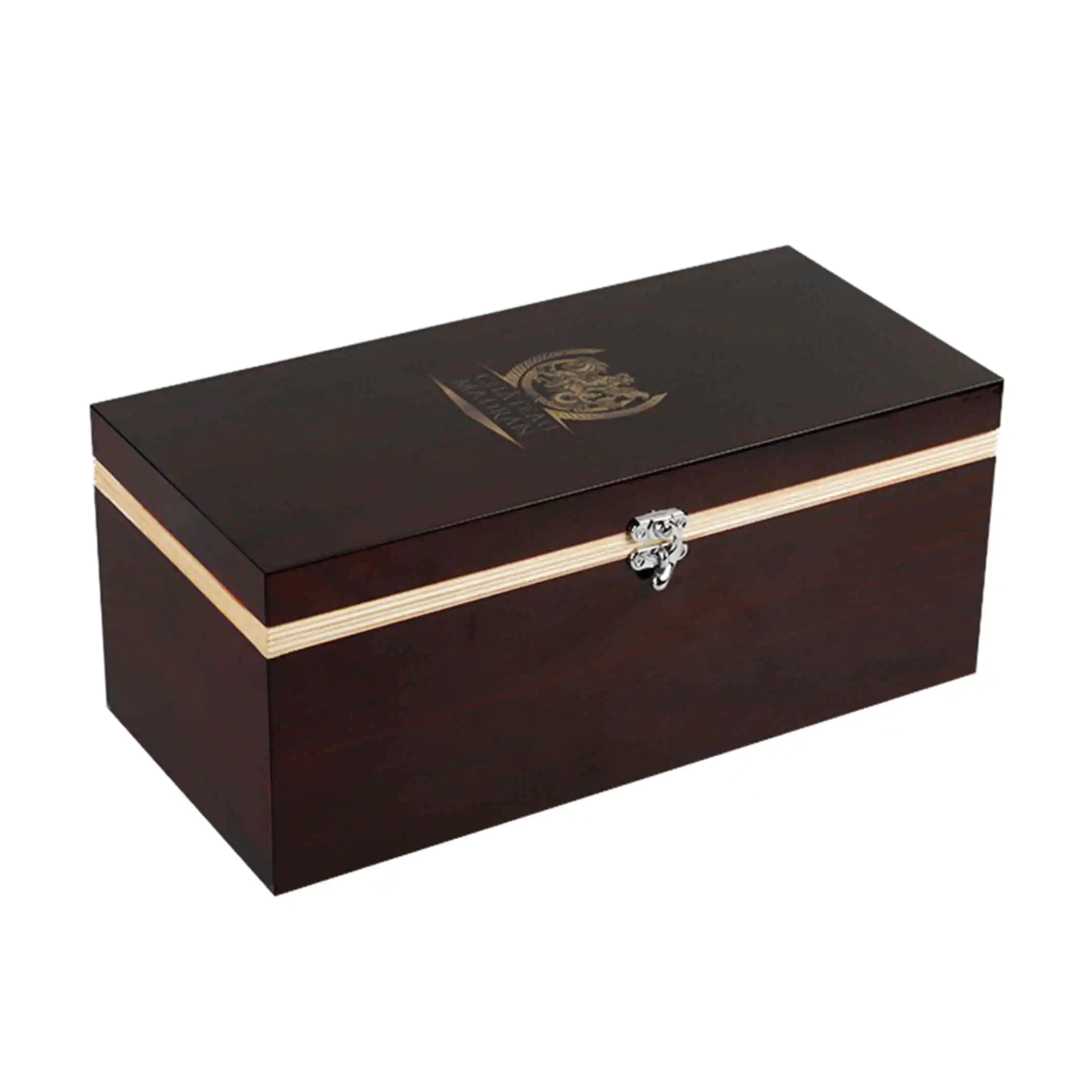 Wine Wooden Gift Box Custom High Glossy Wood Box for Wine Packaging 