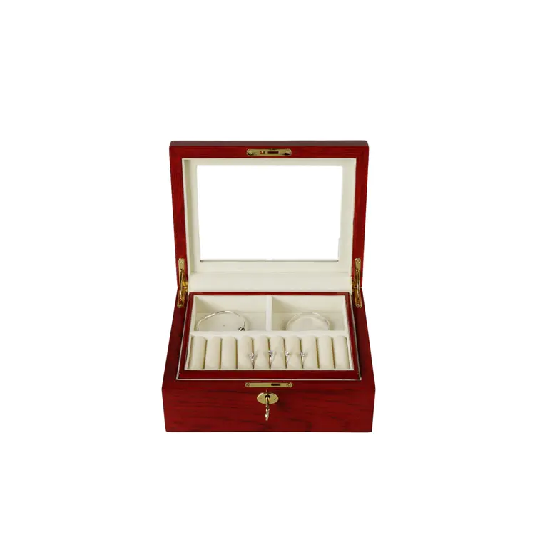 Wooden Jewelry Box With Lock Luxury Wooden Jewelry Box for Sale