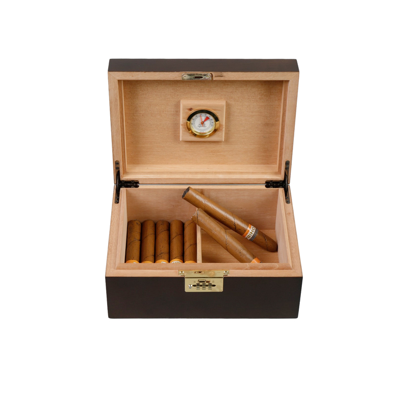 Best Desktop Cigar Humidor Luxury Carved Wooden Cigar Storage Boxes