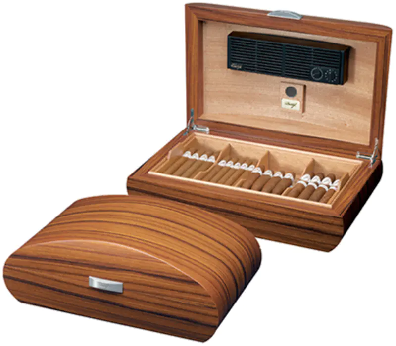 Luxury Cigar Humidor Cabinet Cigar Humidor Manufacturer Curvature Wooden Cigar Box