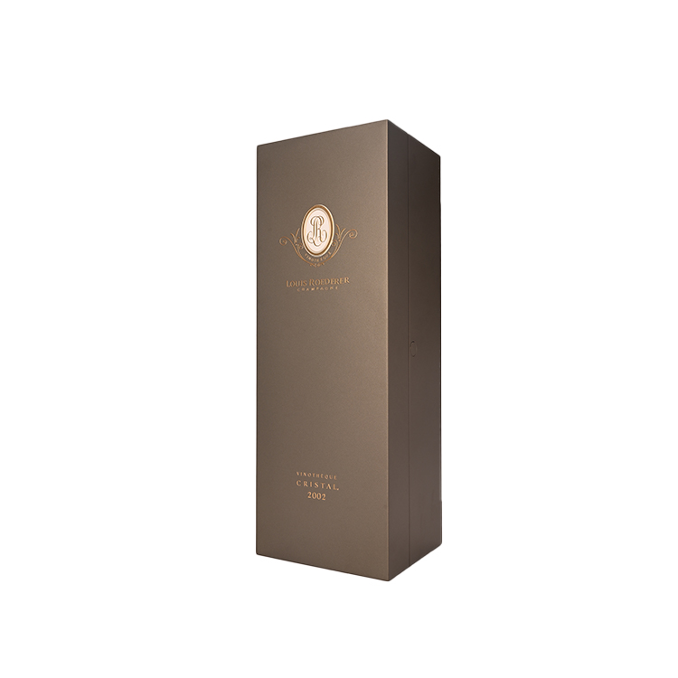 Custom logo luxury single pack wood paint box gift wooden champagne wine box