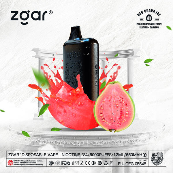 ZGAR THE ABSOLUTE ZERO DISPOSABLE VAPE BOX RED GUAVA ICE