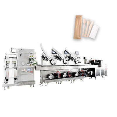 Napkin Toothpick fork knife spoon packing machine