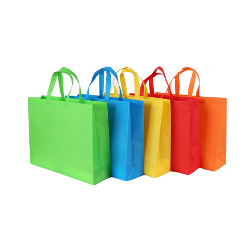 卸売ポータブルショッピングバッグ再利用可能な環境にやさしい不織布バッグ - 織物バッグカスタムロゴファブリック不織布ショッピングバッグ