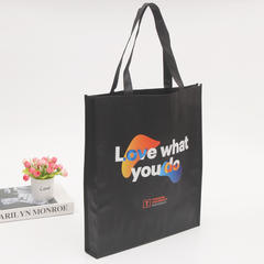 Bolsos de mano personalizados de tela reciclable de compras bolsa barata no tejida con logotipo