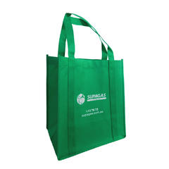 OEM / ODM 도매 PP 사용자 정의 비 짠 가방 격자 무늬 인쇄 대형 재활용 식료품 가방