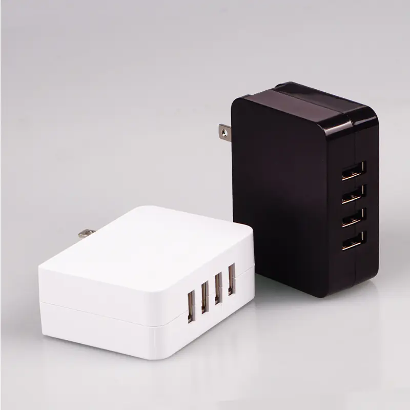 Charge Head Factory Direct 4 USB US Standard Folding Feet Chargers Us Ul Certification 5V4.9A Chargers