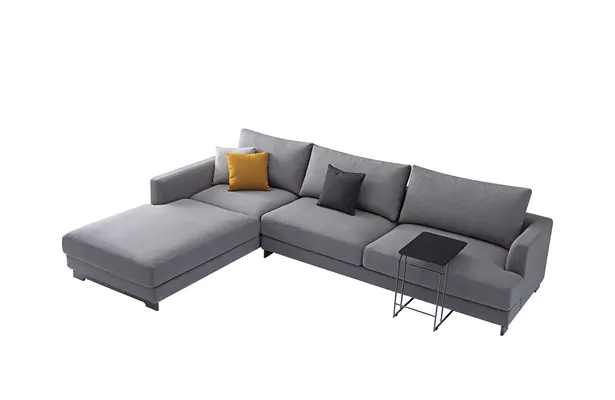 Grey Combination Fabric Sofa Bed Couch Living Room