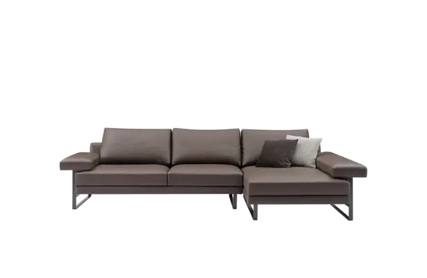 L Shape Leather Sofa Modular Modern Sofa