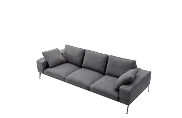 Wholesale Metal Legs 3 Seater Fabric sofa 