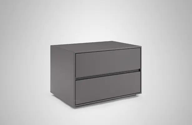 Modern Style Wooden Nightstand with Drawers Bedroom