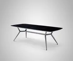 Marble Table Top Modern Stainless Steel Base Dining table