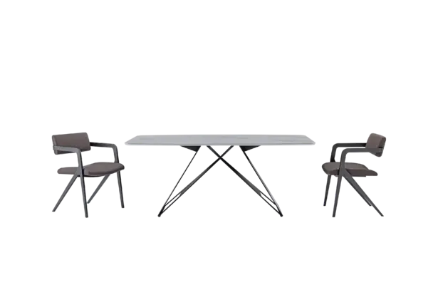 Special Creative Design Rectangle Marble Dining Tables Italian Style