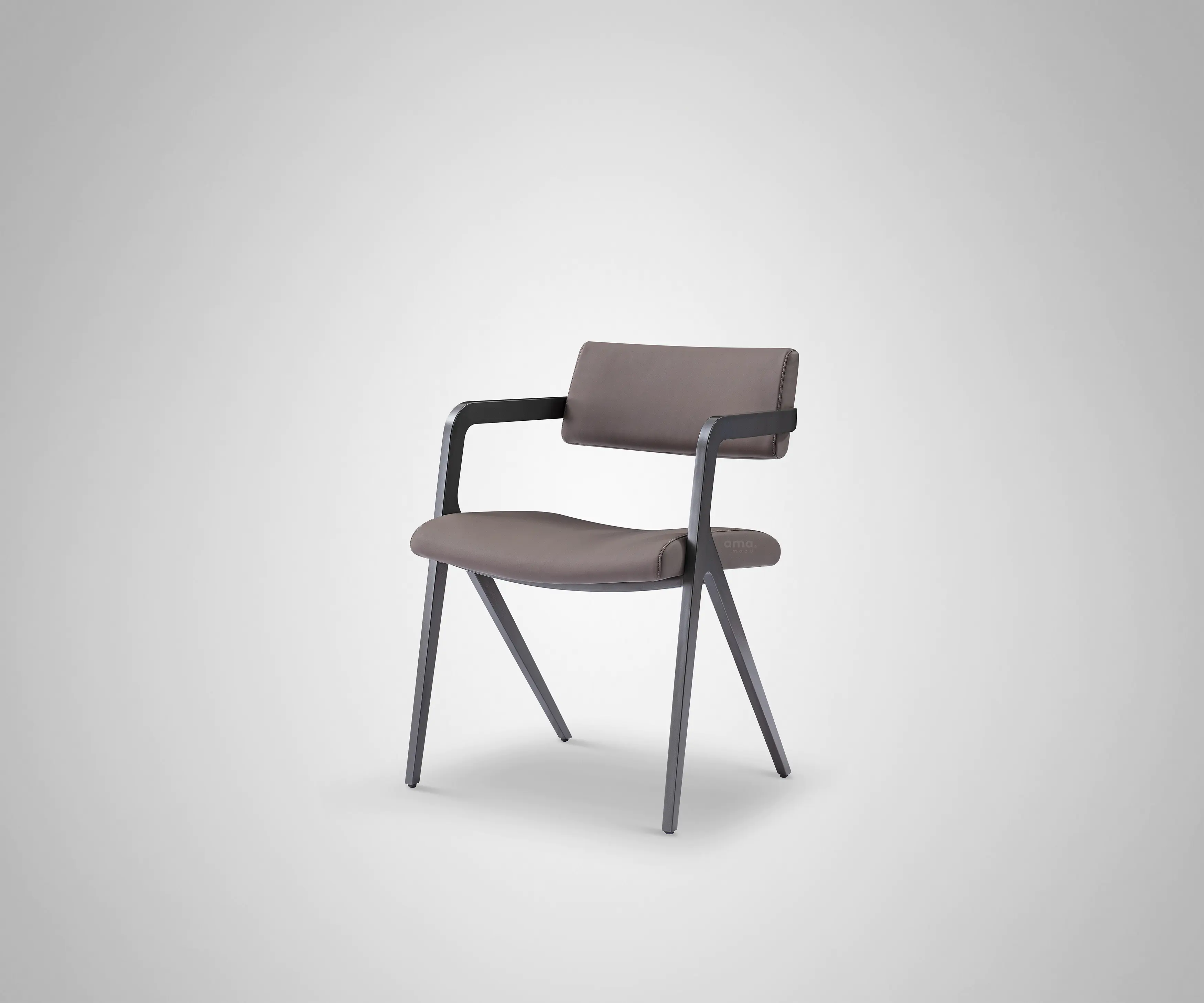 Elegant Modern Nordic Scandinavian PU Metal Dining Chair for Restaurant