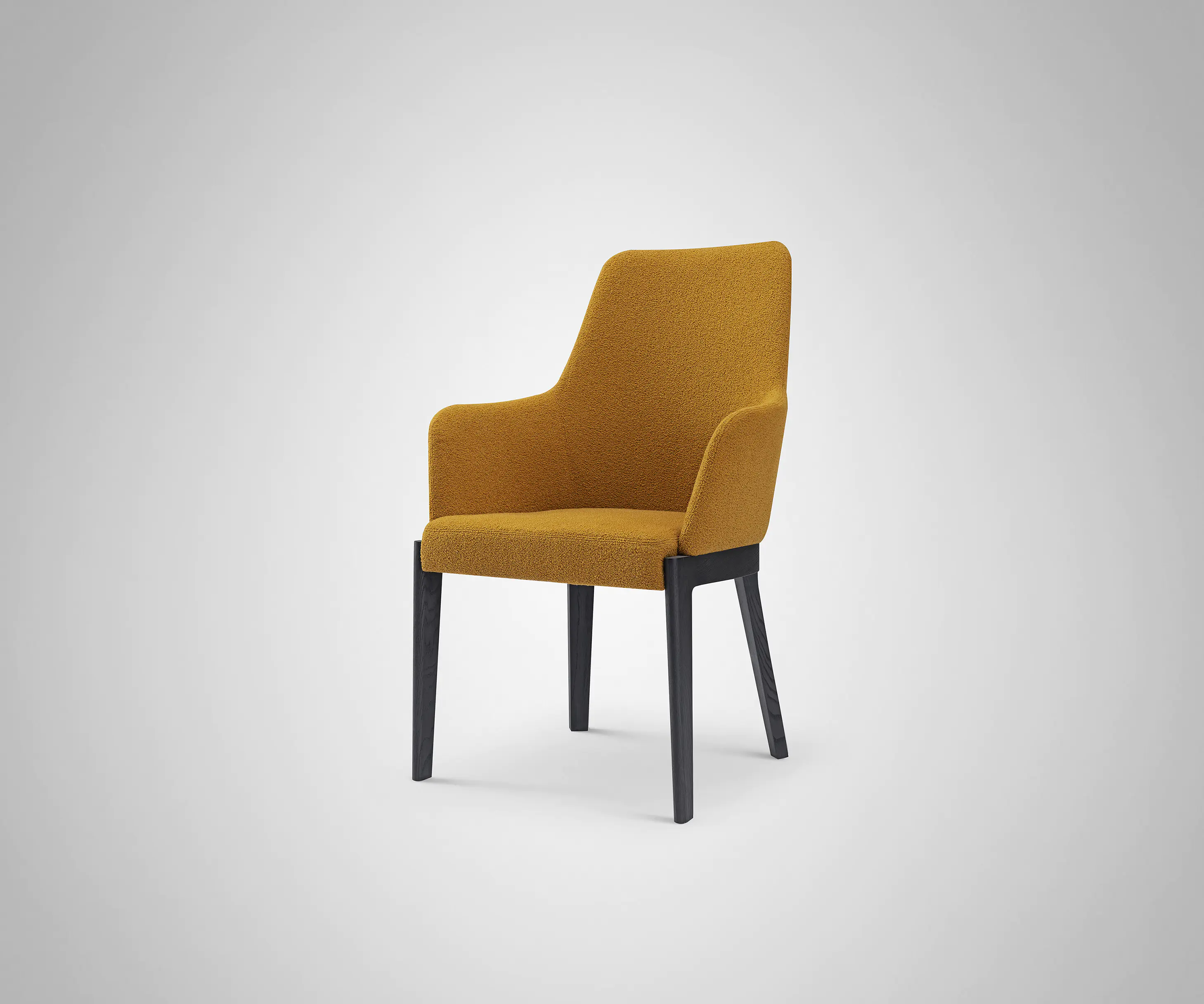 2023 New Design Hotel Furniture Yellow Upholstery Modern Dining Chair