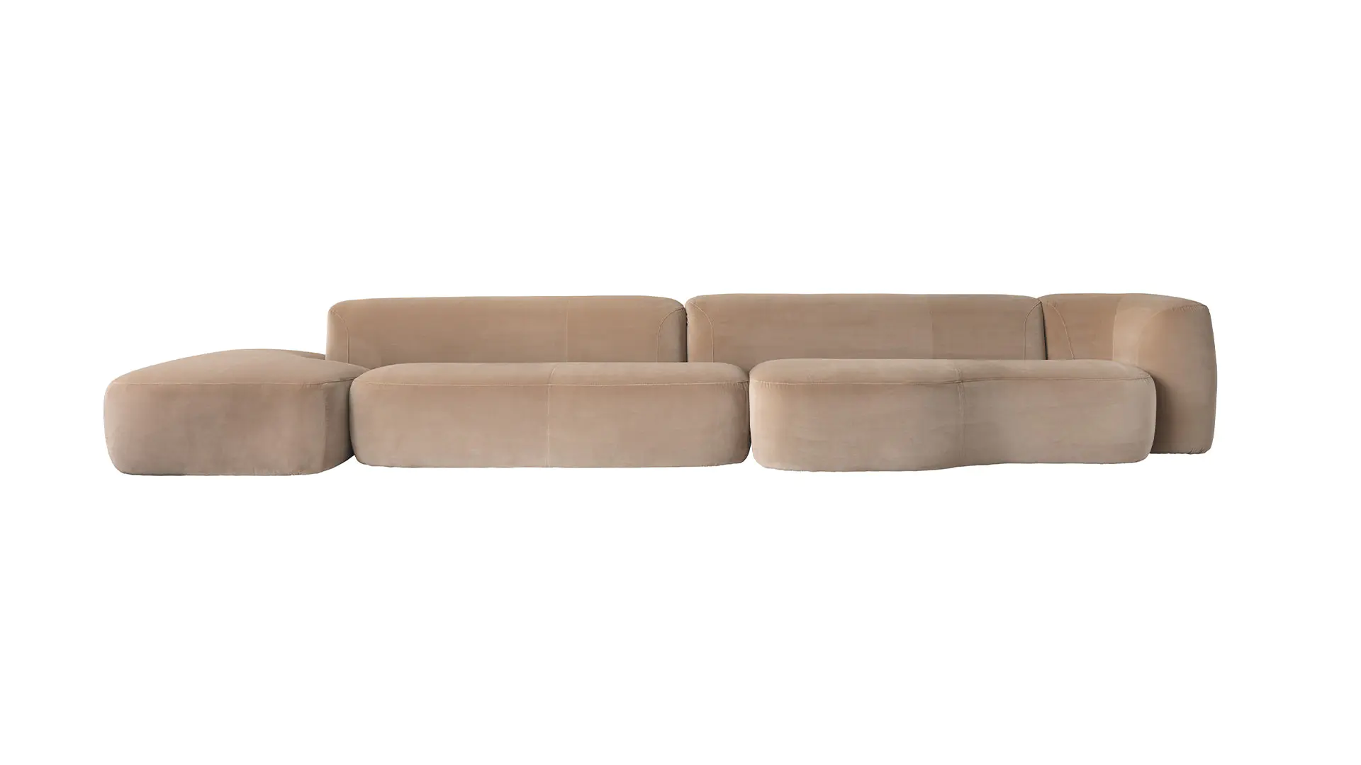 Italian New Design Luxury Living Room Cloud Fabric Sofa 