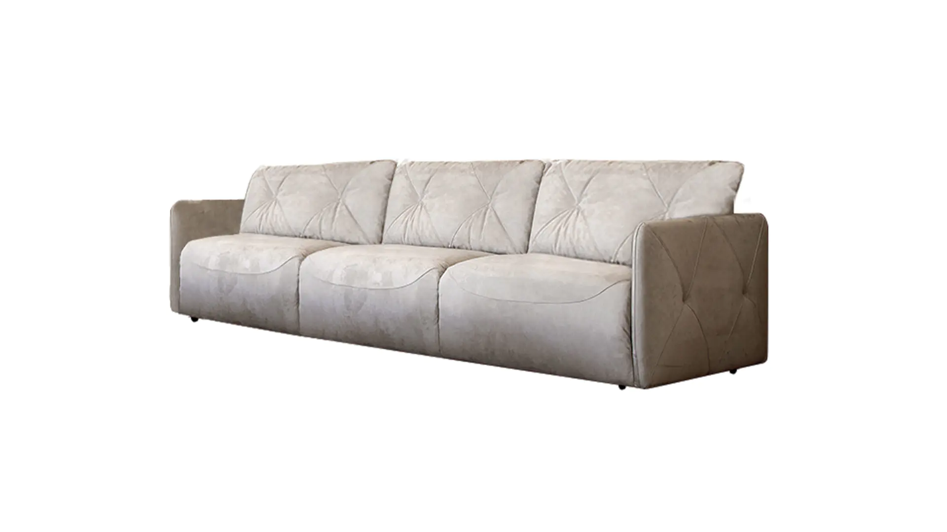 New Design Linen Velvet Fabric Upholstery Living Room Fabric Sofa Set Comfortable Tufted Modular Furniture