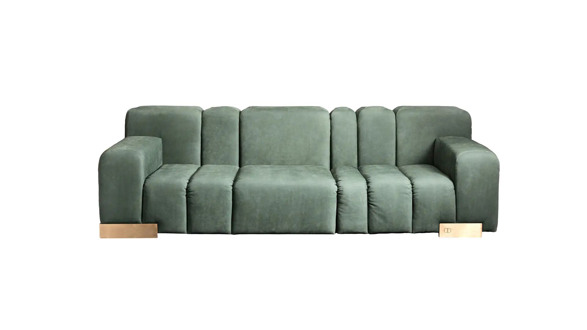 Newest Modern Design Contract Sofas Supplier Green Leather Sofa Furniture 