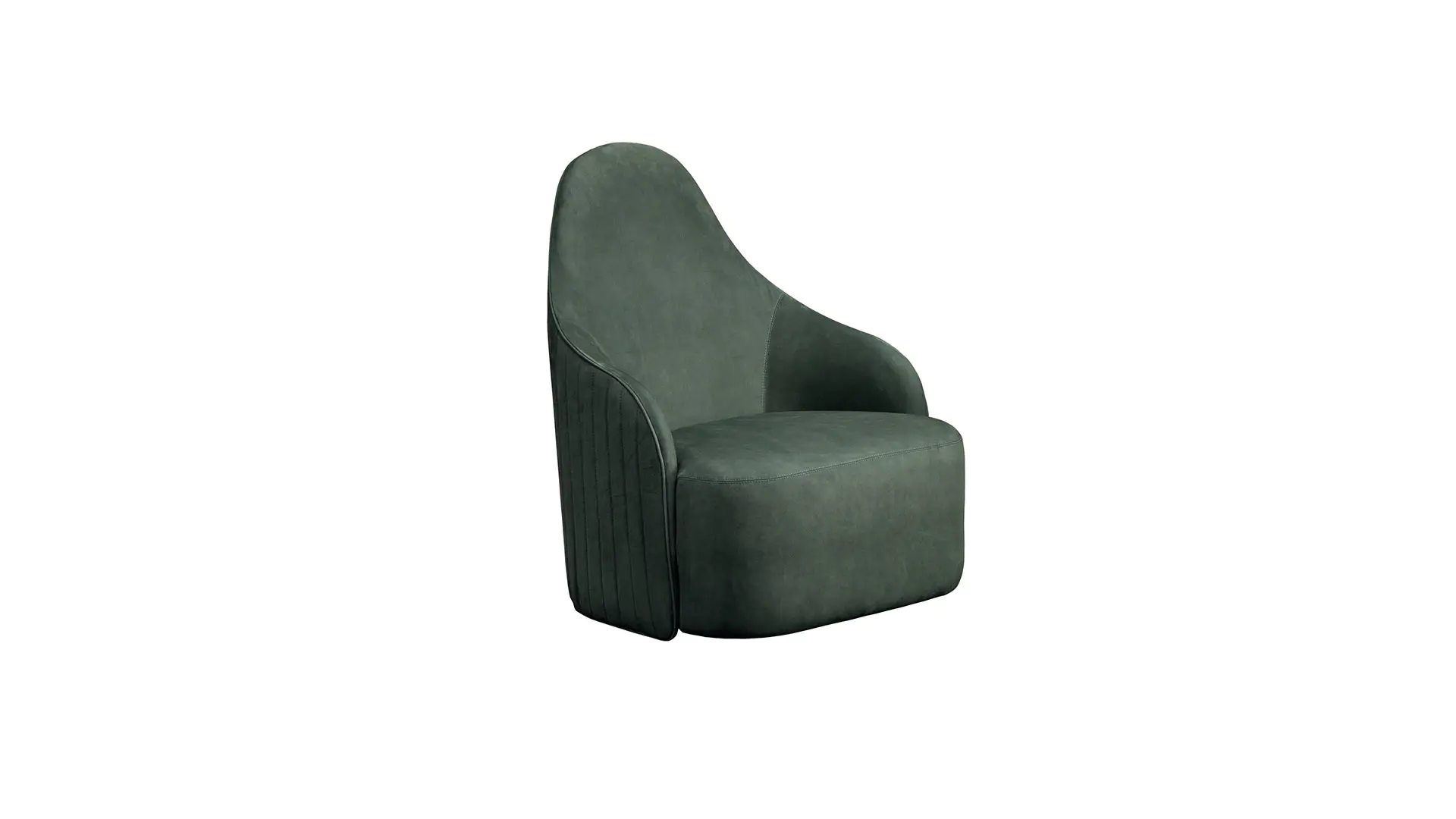 Simple Casual Sofa Green Chair Furniture Fabric Armchair 