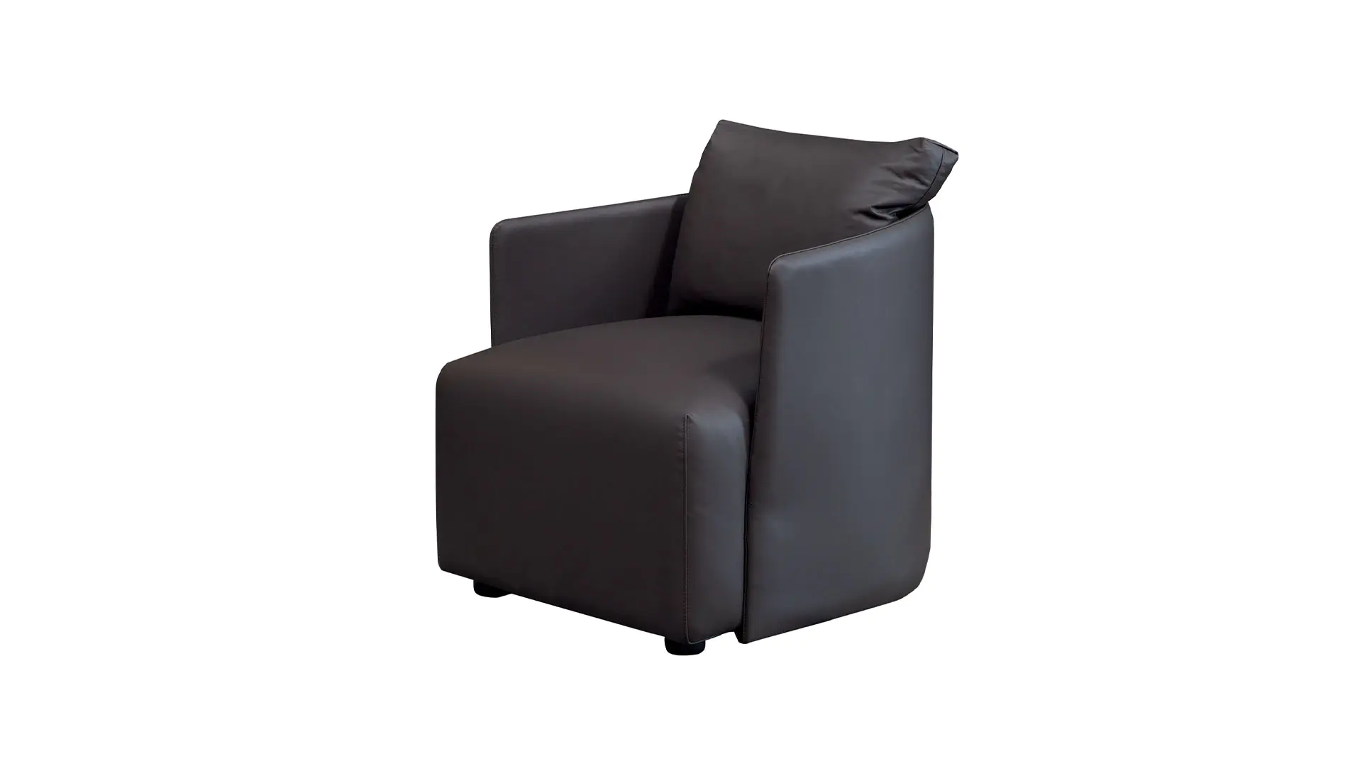 Luxury Comfortable Furniture Leather ArmChair Black Arm Chairs For Living Room Lounge