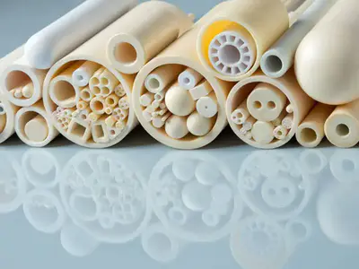 The production process of alumina fine ceramics