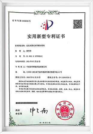 Utility model patent certificate (4)