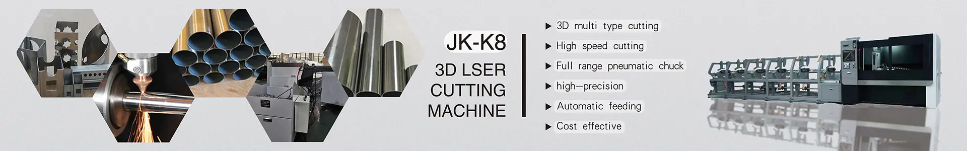 Main features of laser tube cutting machine