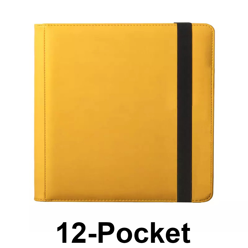 9-Pocket Premium Leather Collectors Album met elastische riem