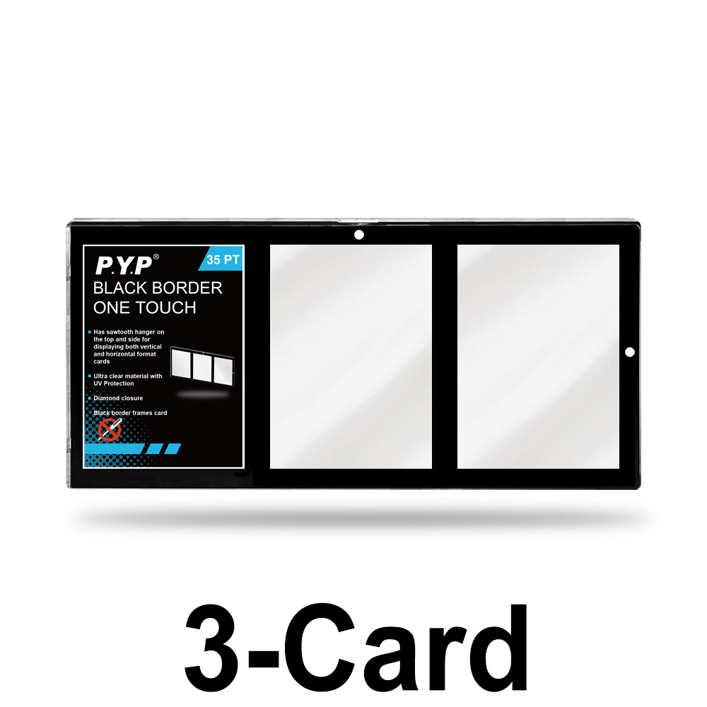 35PT 2 بطاقة الحدود السوداء حامل البطاقة الممغنطة حماية من الأشعة فوق البنفسجية ، 2-بطاقة الحدود السوداء ، قطعتين أصحاب لمسة واحدة