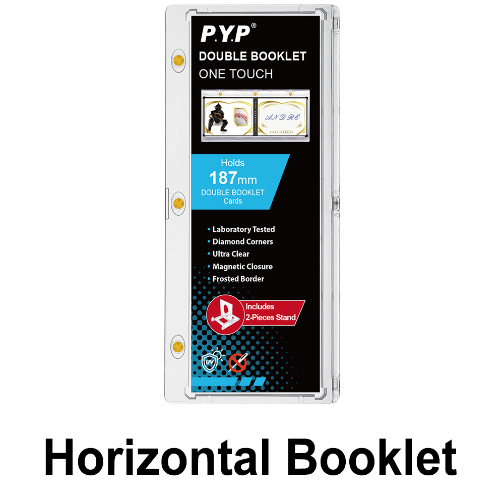 Horizontale dubbele booklet kaart magnetische houder 187mm UV-bescherming