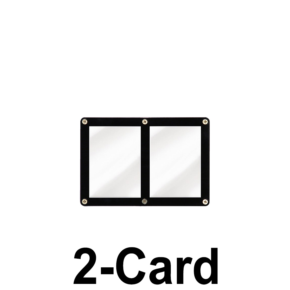 1 κάτοχος screwdown κάρτας - μαύρο περίγραμμα