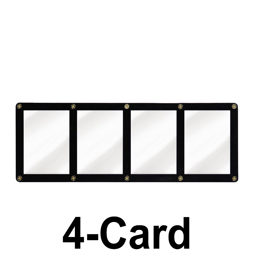 1 Card Screwdown Holder - czarna ramka