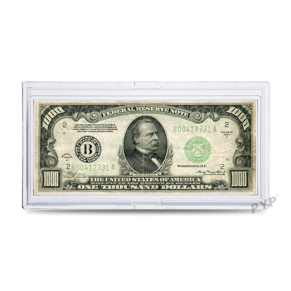  Large Currency Bill Banknote Dollar Slab Holder Case