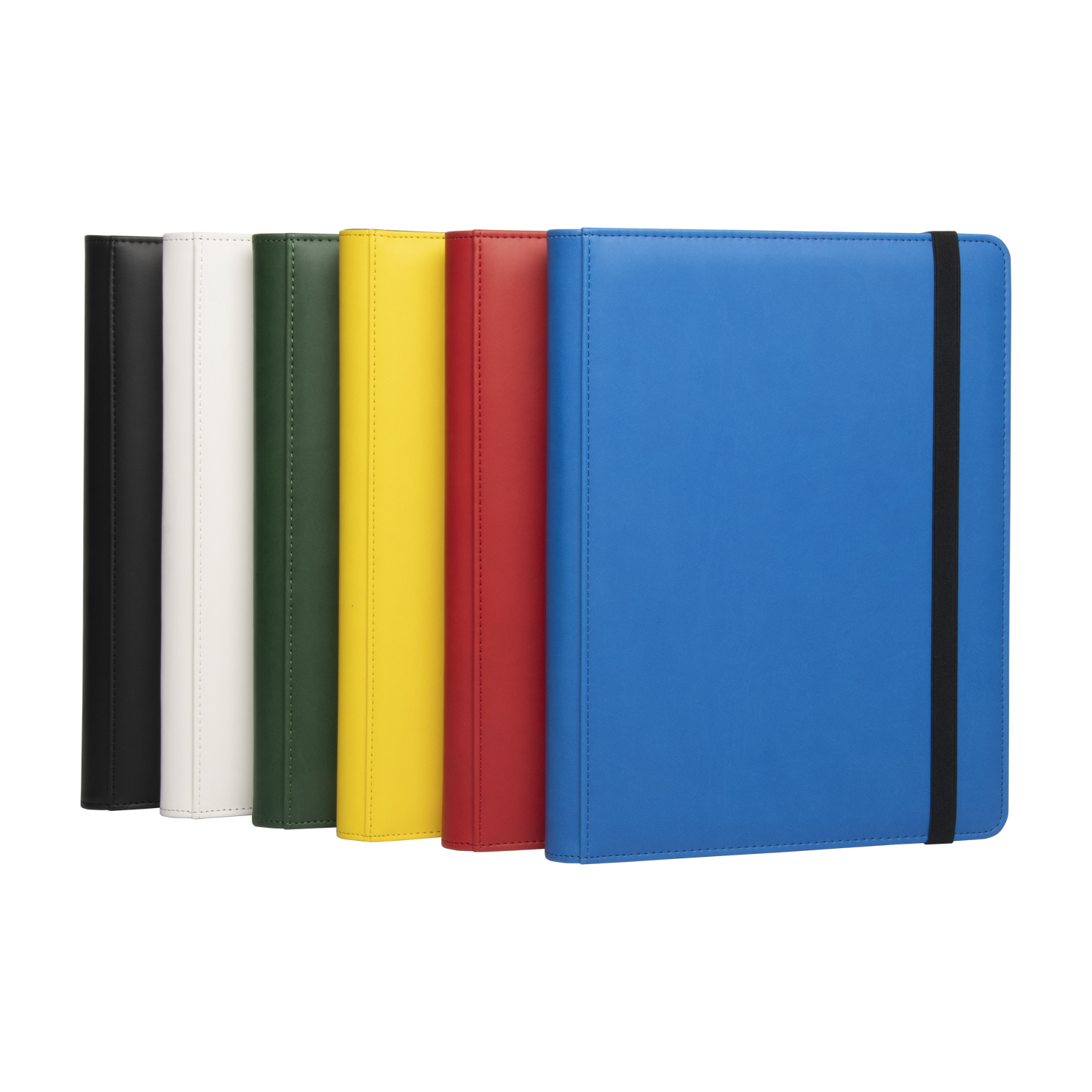9-Pocket Premium Leather Collectors Album with Elastic Strap