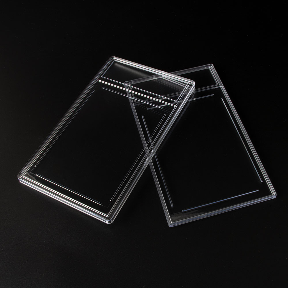 Empty Graded Card Slab Holders Stand Size - Transparent Border