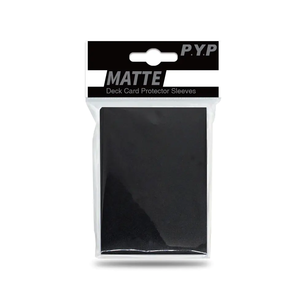 Matte Deck Card Protector Game Card Sleeves Standard Size 66 x91mm Black Color