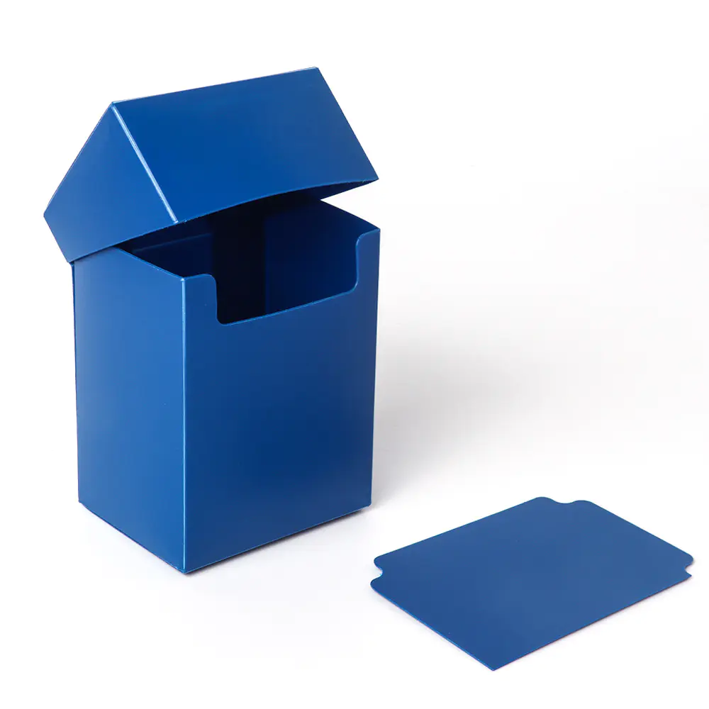 Caixa de Deck de Cartas de Jogos Azul 80+ com Divisórias