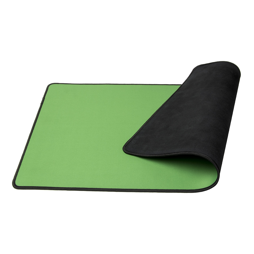 Solid Color Gaming Playmat with Stitched Edging - Green