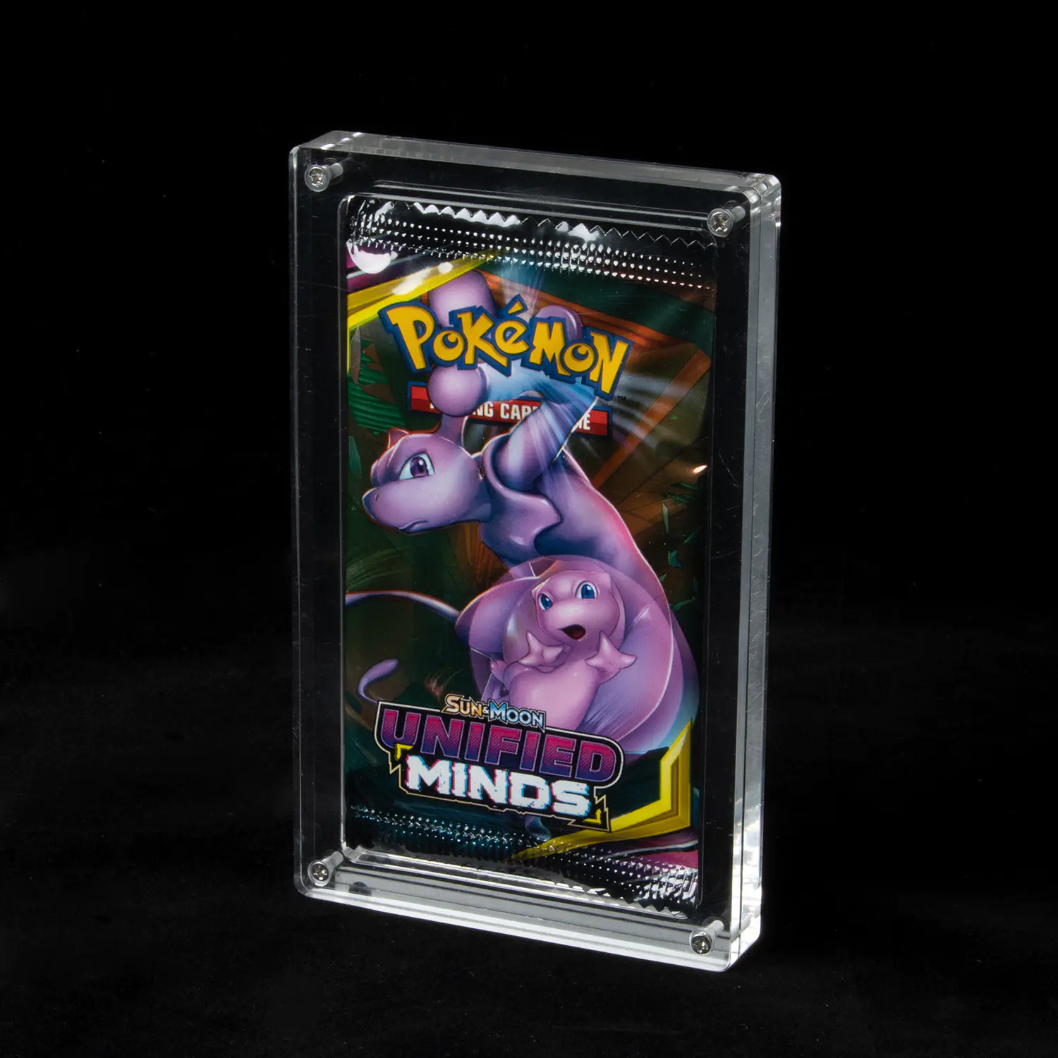 Acrylique Screw Booster Pack Display Case Fits Pokemon Booster Packs
