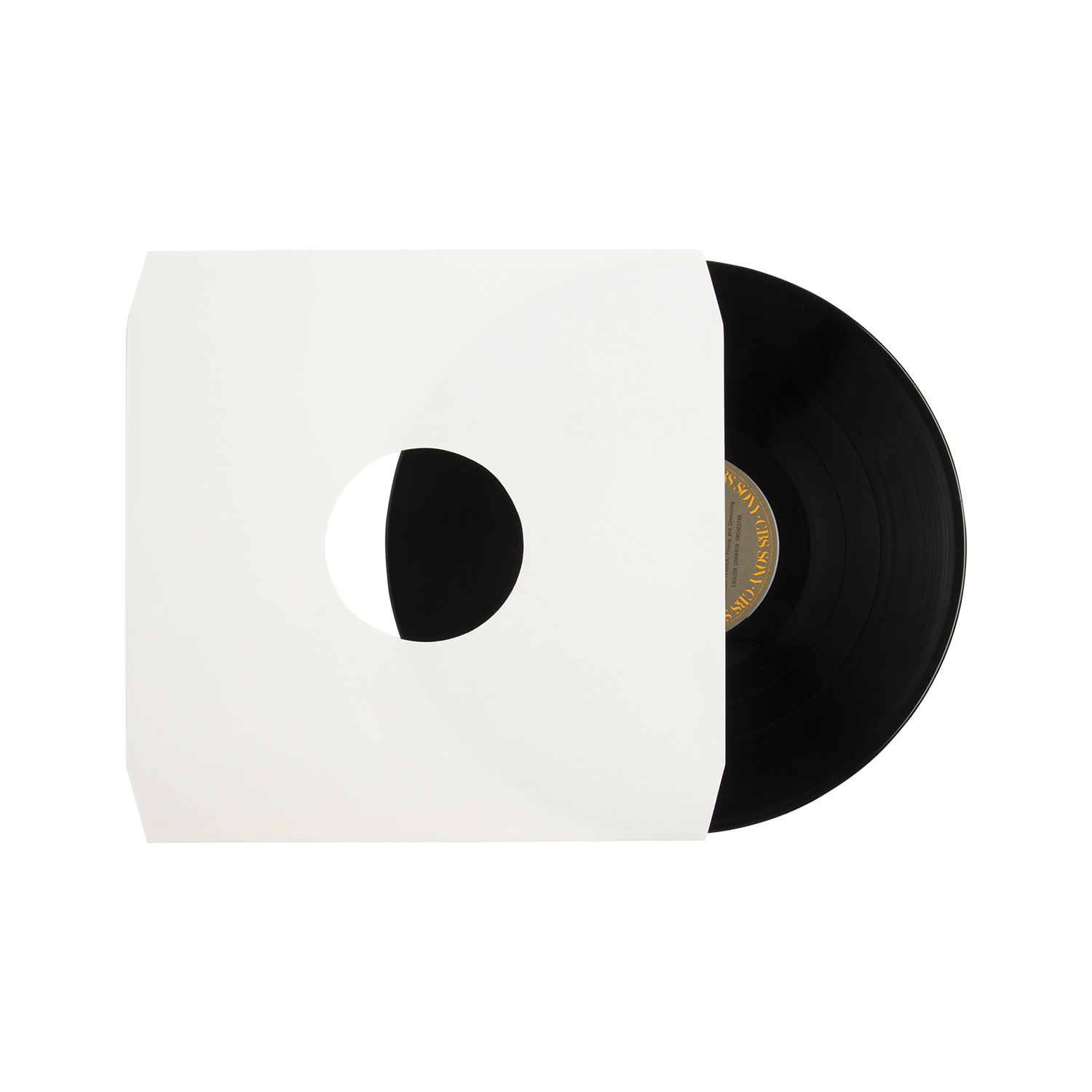 Άσπρα/μαύρα/έγχρωμα εσωτερικά μανίκια χαρτιού LP με γωνία