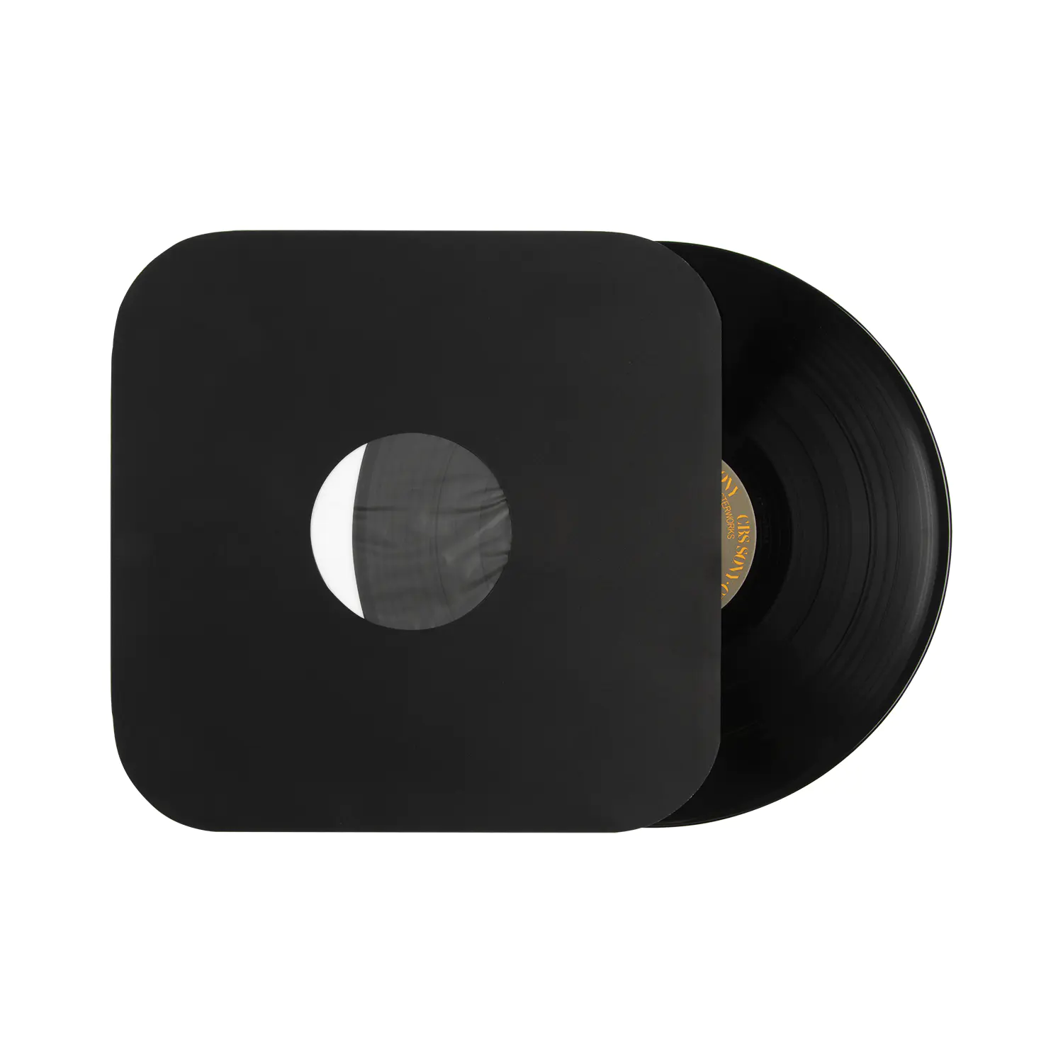 Bijeli/crni/papir u boji i polilinizirani unutarnji rukavi LP-a s okruglim kutom