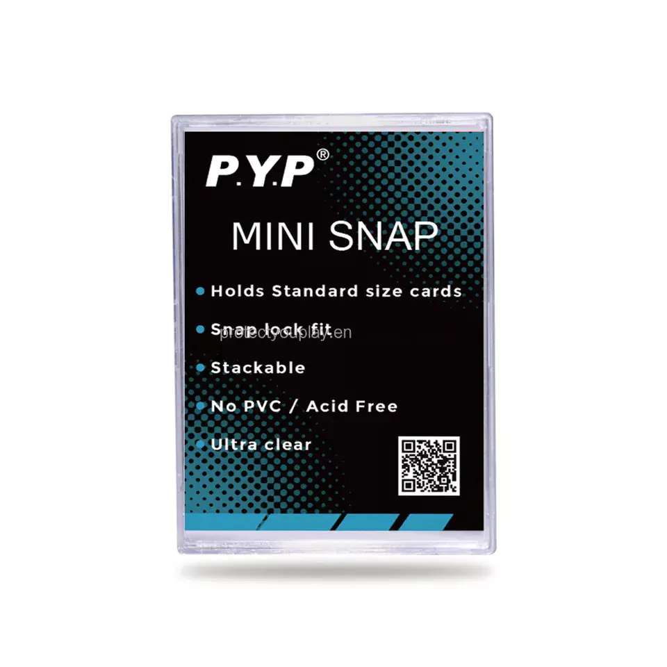 Mini Snap Card Holder Trading Card Box Stockage de cartes