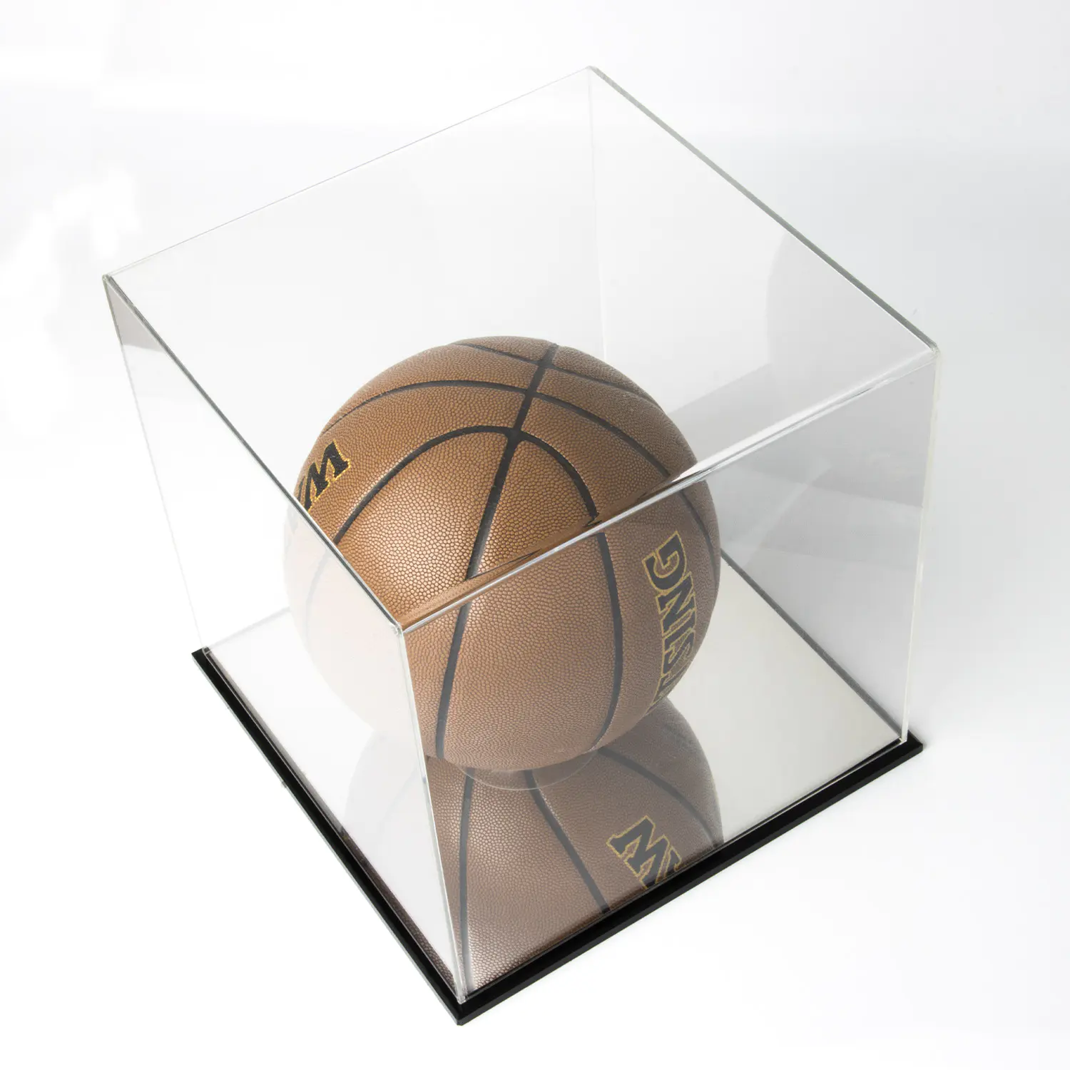 Vitrine en verre rectangle de basketball