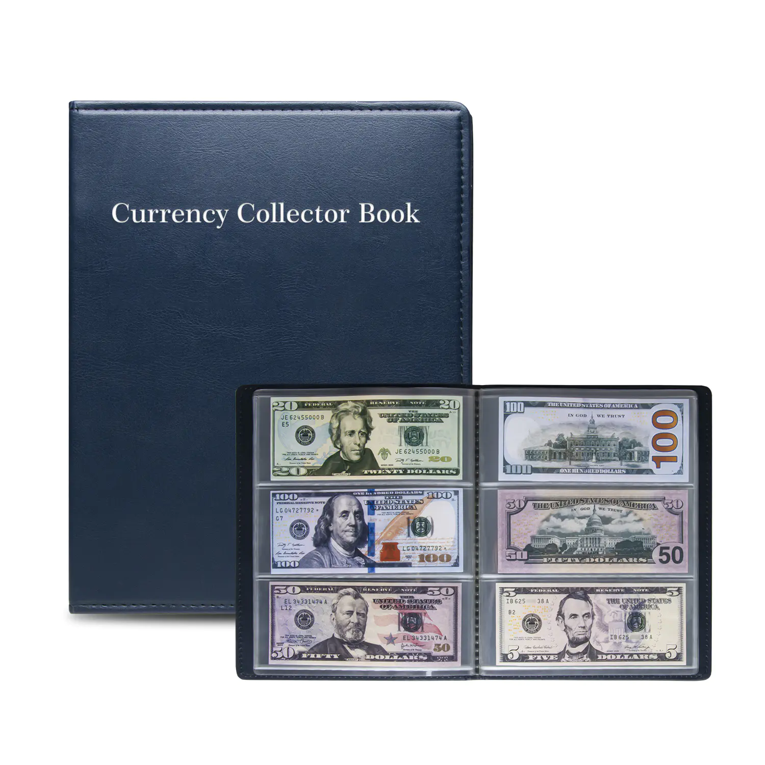 Album zbirke novca od papira za novčanice valute