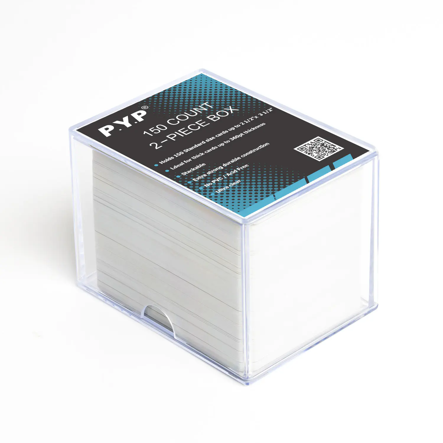 Boîte de cartes à collectionner à curseur de 2 pièces - 150 Count