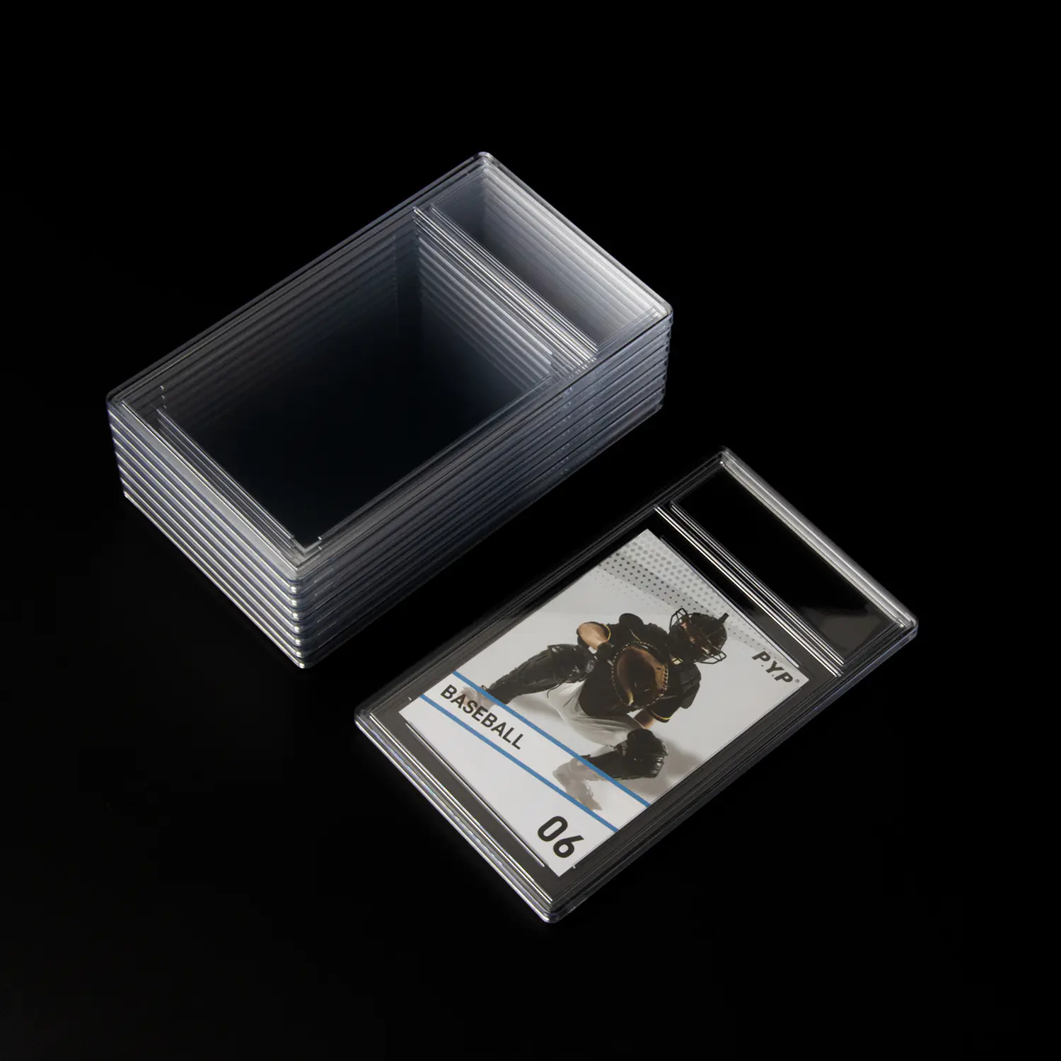 Veličina postolja držača ploča prazne stupnjevane kartice - prozirni obrub