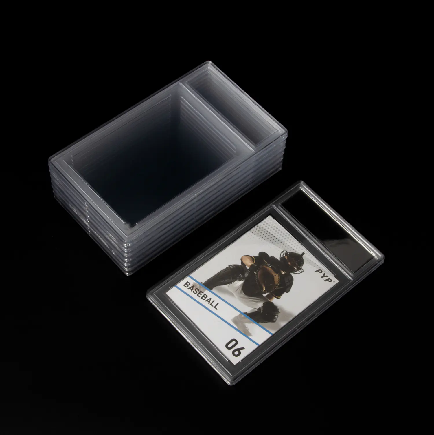 Prazni stupnjevani držači ploča za kartice veličine postolja - matirani obrub