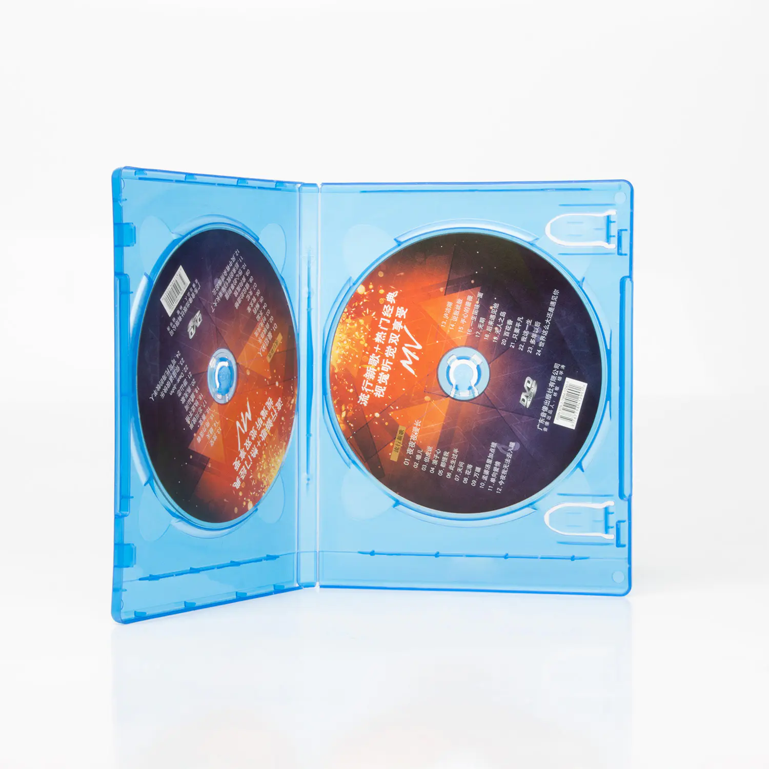 Double boîtier / boîtier de remplacement bleu standard vide pour les films sur disque Blu-ray