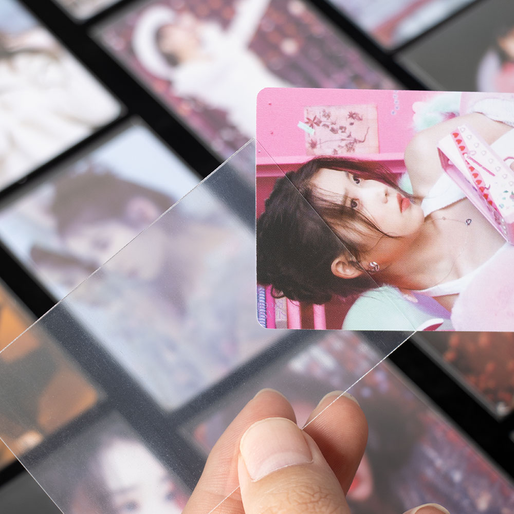 Przezroczyste etui na karty fotograficzne Premium Slim Hard/Soft do etui na karty Kpop Confetti Deco Polcos